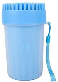 Pet Portable Paw Cleaner Dog Paw Washer Cup Paw Cleaner for s & Small / Medium / Large Dogs (Color: Blue, size: large)