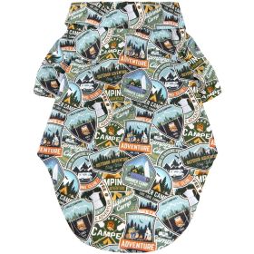 Camping Adventure Hawaiian Camp Shirt (size: medium)